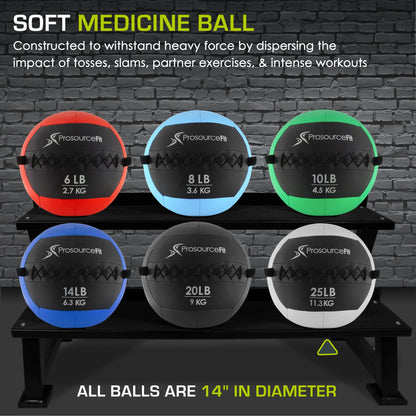 Soft Medicine Balls with Color-Coded Weights