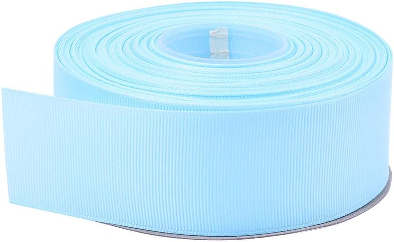 1 1/2 Inch Light Blue Grosgrain Ribbon 25 Yards per Roll for Crafts Bow Maker Wreaths Gift Wrapping Baby Hair Accessories Wedding